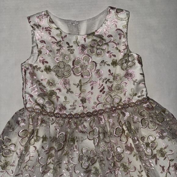 Rare Editions Girls 5 Embroidered Dress Formal Wedding Special Occasion Party - Picture 10 of 10